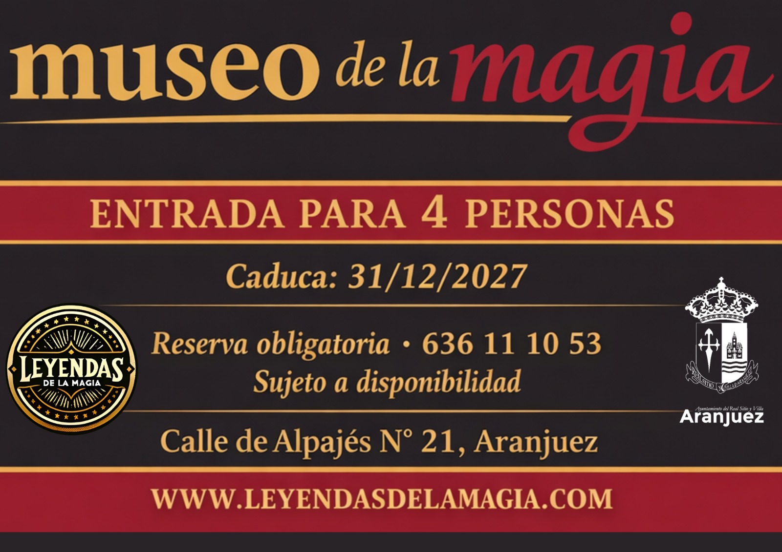 Premio aportado por Leyendas de la Magia
