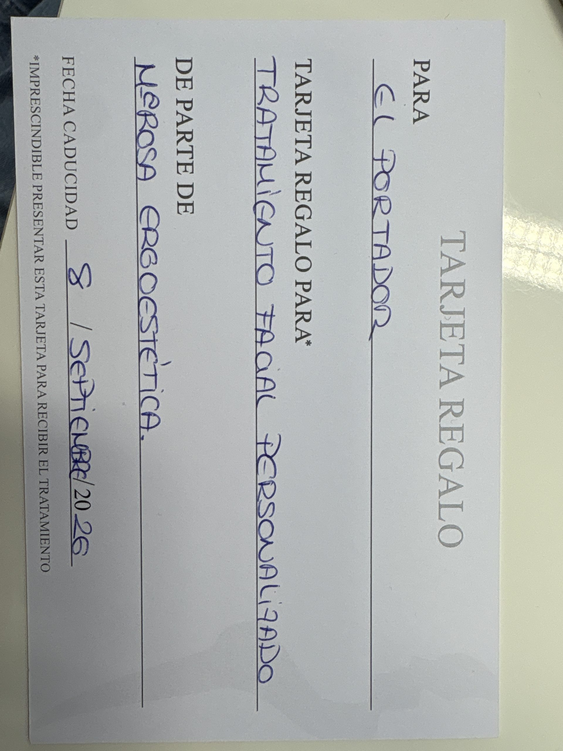 Premio aportado por Ergoestética Mª Rosa